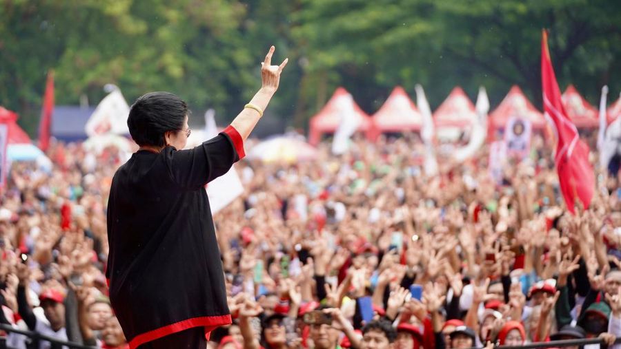 Kampanye Ganjar, Slank ajak Megawati Joget. (Dok TPN Ganjar-Mahfud)