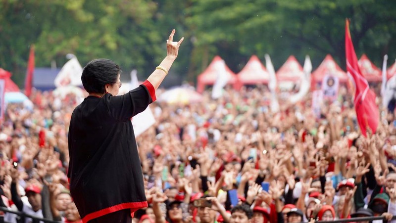 Kampanye Ganjar, Slank ajak Megawati Joget. (Dok TPN Ganjar-Mahfud)