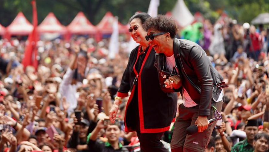 Kampanye Ganjar, Slank ajak Megawati Joget. (Dok TPN Ganjar-Mahfud)