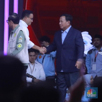 Momen Anies-Prabowo Salaman di Debat Cawapres sampai Mahfud-Gibran