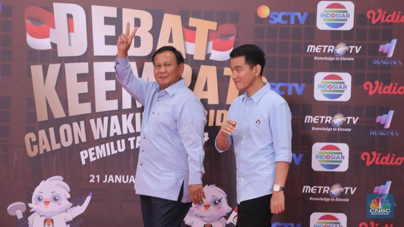 Pasangan Capres-Cawapres Anies Baswedan dan Muhaimin Iskandar tiba di JCC Senayan, Jakarta, Minggu (21/1/2024). (CNBC Indonesia/Faisal Rahman)