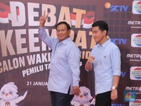 Detik-Detik Prabowo-Gibran Sampai ke Arena Debat Cawapres, Lakukan Ini