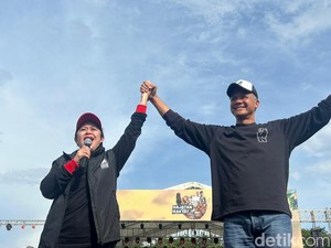 Puan Dampingi Ganjar Kampanye Akbar di Sidoarjo Jatim