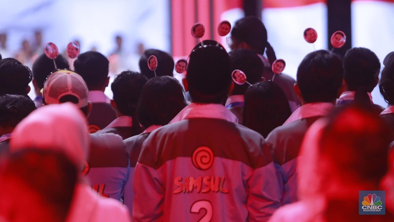 Suasana debat calon wakil presiden Pemilu 2024 di JCC, Jakarta, Minggu, (21/1/2024). (CNBC Indonesia/Muhammad Sabki)