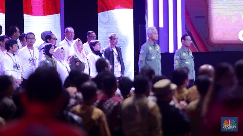 Suasana saat debat keempat Calon Wakil Presiden (Cawapres) Pemilu Tahun 2024. (CNBC Indonesia/Muhammad Sabki) Suasana saat debat keempat Calon Wakil Presiden (Cawapres) Pemilu Tahun 2024. (CNBC Indonesia/Muhammad Sabki)