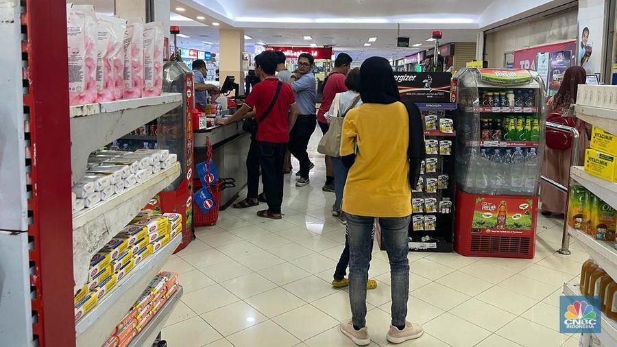 Transmart Full Day Sale di ITC BSD (CNBC Indonesia/Tety Purwanti)