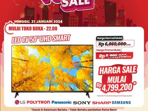 Cek! Beli TV LED di Transmart Full Day Sale Banyak Diskonnya