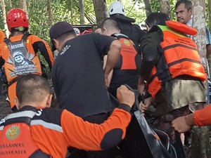 Bocah Hanyut Saat Mandi di Sungai Konteng Bantul Ditemukan Tewas