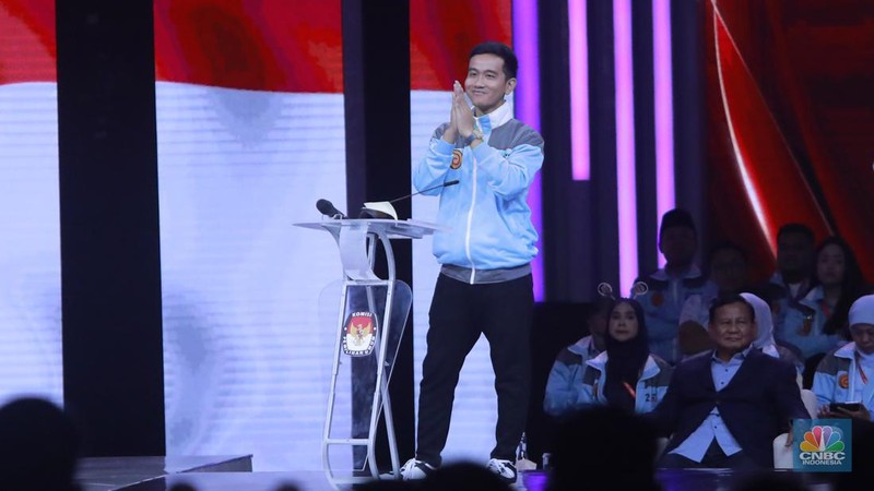Cawapres no 2 Gibran Rakabuming Raka. (CNBC Indonesia/Muhamad Sabki)