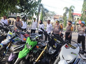 29 Motor di Pinrang Terjaring Razia Knalpot Brong Saat Hendak Balap Liar