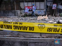Penampakan Tembok Roboh di Tebet, 3 Orang Tewas-Tutup Akses Jalan
