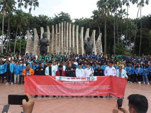 Aliansi BEM Seluruh Indonesia Deklarasi di Tugu Proklamasi, Siap Kawal Pemilu Damai