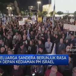 Video: Keluarga Sandera Berunjuk Rasa di Depan Kediaman PM Israel