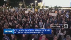Video: Keluarga Sandera Berunjuk Rasa di Depan Kediaman PM Israel