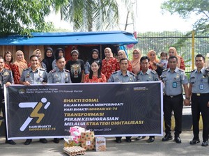 Rayakan Hari Bhakti Ke-74, Kantor Imigrasi Polman Gelar Kegiatan Sosial