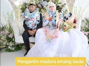 Viral Pengantin di Madura Dapat Hadiah Tumpukan Kalung Uang dari Tamu