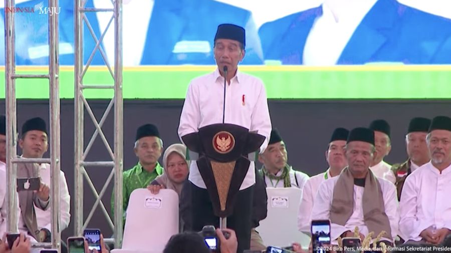 Sambutan Presiden Jokowi pada Apel Santri dan Pelajar Emas 2045, Wonosobo, 22 Januari 2024
