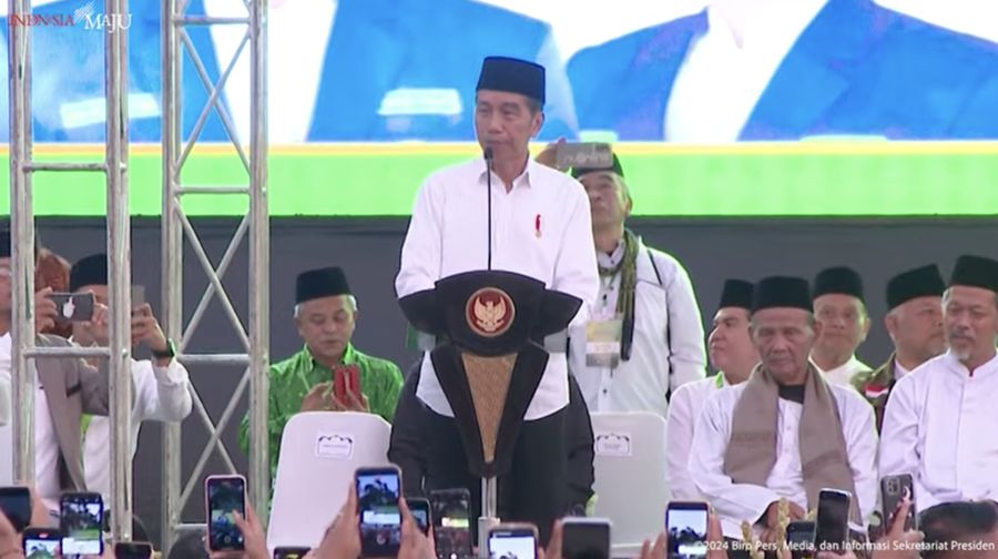 Sambutan Presiden Jokowi pada Apel Santri dan Pelajar Emas 2045, Wonosobo, 22 Januari 2024