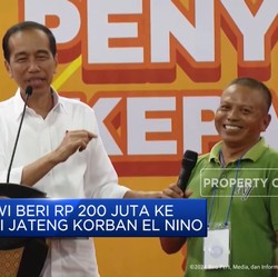 Video: Jokowi Beri Rp 200 Juta ke Petani Jateng Korban El Nino