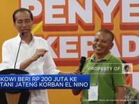 Video: Jokowi Beri Rp 200 Juta ke Petani Jateng Korban El Nino