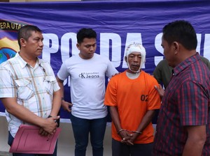 Nyesal Pukul Istri Pakai Balok, Pria di Sergai Bacok Kepala Sendiri