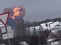 Pesawat Rusia Pengangkut 65 Tawanan Ukraina Jatuh dan Terbakar