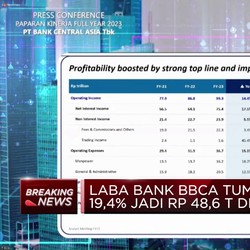 Video: Laba BBCA Tumbuh 19,4% Jadi Rp48,6 T di 2023