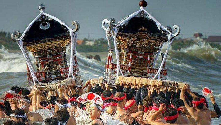 Naked Festival di Jepang. (Facebook/Ministry of Agriculture, Forestry and Fisheries of JAPAN)