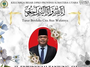 Anggota F-NasDem DPRD Sumut Erwinsyah Meninggal Dunia