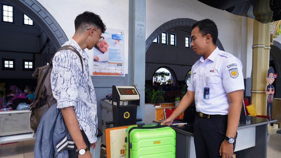 Bagasi penumpang kereta api. (Dok. KAI)