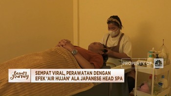 Video: Sempat Viral, Perawatan Efek 'Air Hujan' Ala Japanese Head Spa