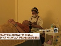 Video: Sempat Viral, Perawatan Efek 'Air Hujan' Ala Japanese Head Spa