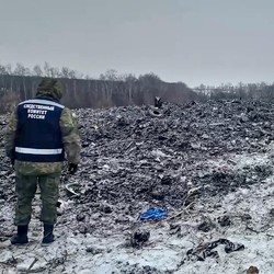 Hancur Lebur! Potret Pesawat Jatuh di Rusia 