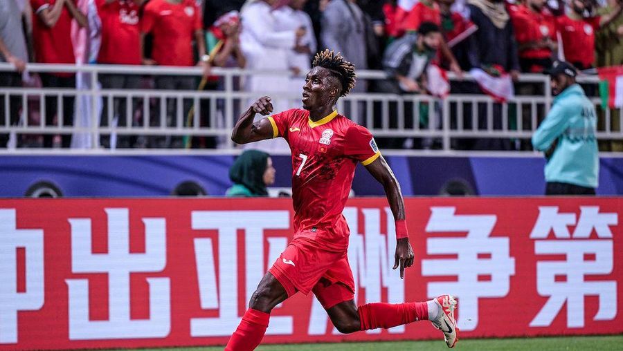 Joel Kojo, pemain Timnas Kyrgystan. (Instagram @kyrgyzkurama)