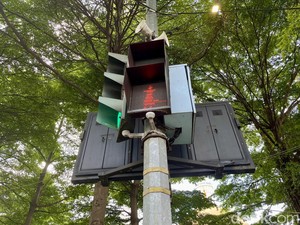 Lampu Penyeberangan Unik di Alun-alun Bandung yang Tak Berfungsi Optimal