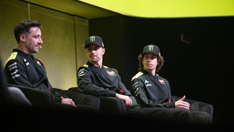 Pertamina Lubricants bersama VR 46 Racing Team akhirnya meluncurkan Pertamina Enduro VR 46 Racing Team dengan new livery. (Dok. PT Pertamina Lubricants dan VR 46)