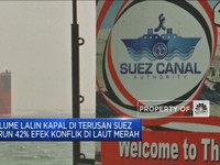 Video: Volume Lalin Kapal Terusan Suez Turun Efek Konflik Laut Merah