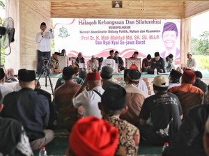 Mahfud Ajak Kiai dan Masyayikh Se-Jabar Jaga Persatuan NKRI