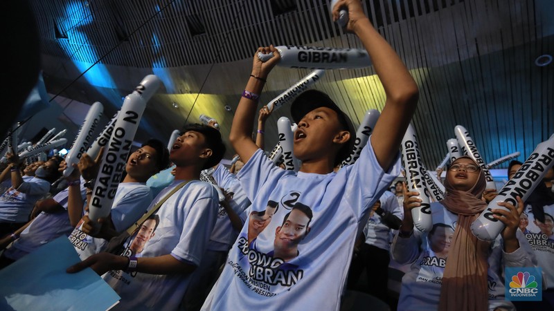 Kampanye Capres Cawapres no urut 2 Prabowo - Gibran. (CNBC Indonesia/Muhamad Sabki) Kampanye Capres Cawapres no urut 2 Prabowo - Gibran. (CNBC Indonesia/Muhamad Sabki)