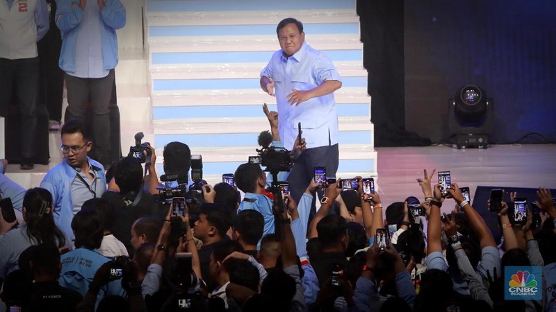 Kampanye Capres Cawapres no urut 2 Prabowo - Gibran. (CNBC Indonesia/Muhamad Sabki)