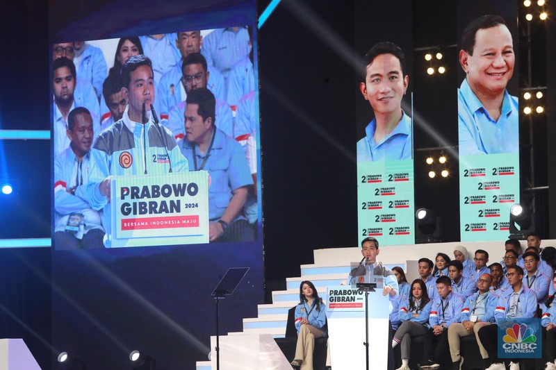Kampanye Capres Cawapres no urut 2 Prabowo - Gibran. (CNBC Indonesia/Muhamad Sabki) Kampanye Capres Cawapres no urut 2 Prabowo - Gibran. (CNBC Indonesia/Muhamad Sabki)