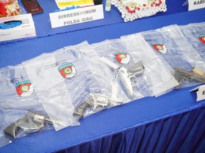 Polisi Tembak Mati Perampok di Kampar, 3 Pucuk Senpi Disita
