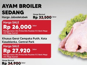 Harga Daging Ayam Segar di Transmart Full Day Sale Mulai dari Rp 20 Ribuan