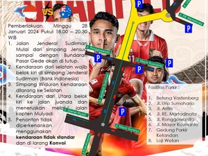Nobar Australia Vs Indonesia Depan Balkot Solo, Ini Rekayasa Lalin-Titik Parkir