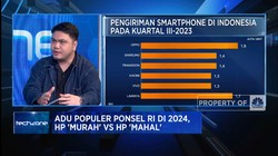 Adu Teknologi HP 'Murah' Vs HP 'Mahal' Genjot Pasar Ponsel 2024