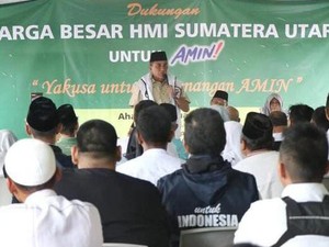 Keluarga Besar HMI Sumut Deklarasi Dukung AMIN, Edy: Ajak Keluarga Milih