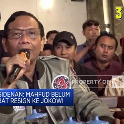 Video: Istana Sebut Mahfud Belum Serahkan Surat Resign