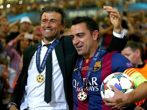 Luis Enrique Tolak Komentari Kepergian Xavi dari Barcelona