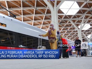 Video: Mulai 3 Februari, Harga Tarif Whoosh Paling Murah Rp 150 Ribu