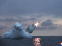 Potret Kim Jong Un Luncurkan 'Senjata Kiamat' Rudal Pulhwasal-3-31